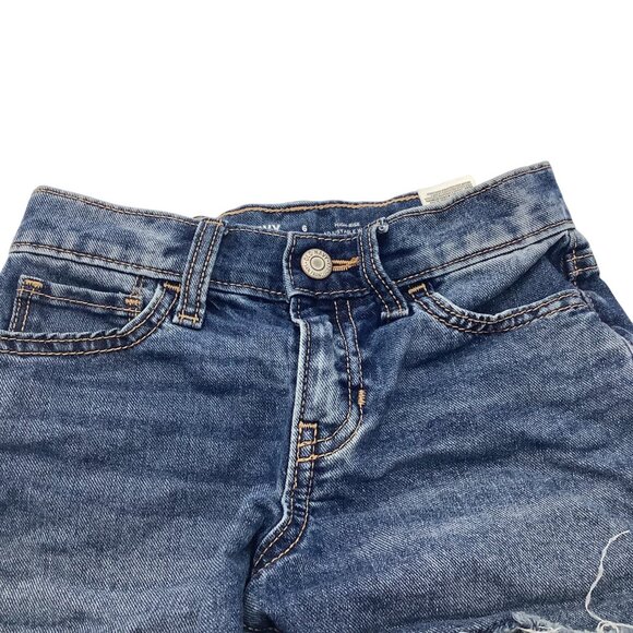 Old Navy High Rise Adjustable Waist Denim Shorts For Girls Size 6 - Picture 8 of 10